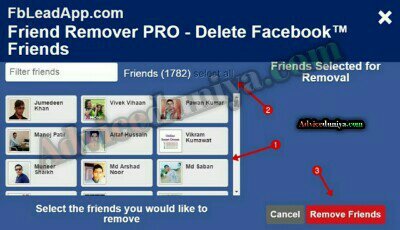 All facebook friend ko unfriend kaise kare